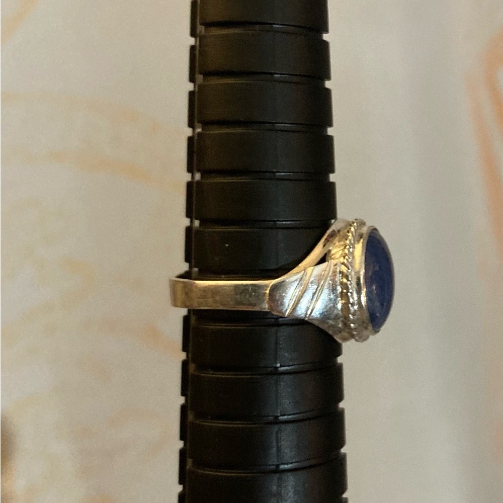 Elegant Solid Sterling Silver Blue Tanzanite Wome… - image 5